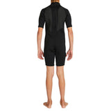 O'Neill Youth Factor Back Zip Short Sleeve Spring 2mm Wetsuit - Black