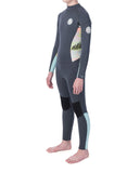 Rip Curl Junior Girls Dawn Patrol 3/2mm Back Zip Wetsuit Steamer Flatlock "CHARCOAL"