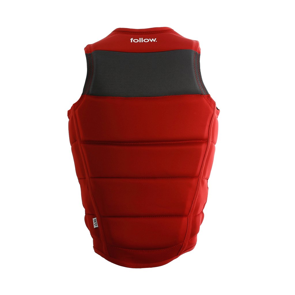 Follow Primary Mens Vest Red Snow and Surf