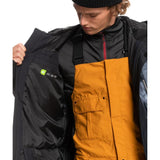 Quiksilver Mission Printed Block Technical Snow Jacket 2023 - Thru Black Quiet Storm