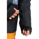 Quiksilver Mission Printed Block Technical Snow Jacket 2023 - Thru Black Quiet Storm