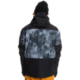 Quiksilver Mission Printed Block Technical Snow Jacket 2023 - Thru Black Quiet Storm