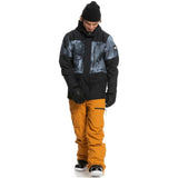 Quiksilver Mission Printed Block Technical Snow Jacket 2023 - Thru Black Quiet Storm
