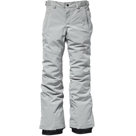 O'Neill Girl's Charm Slim Pants Silver Melee