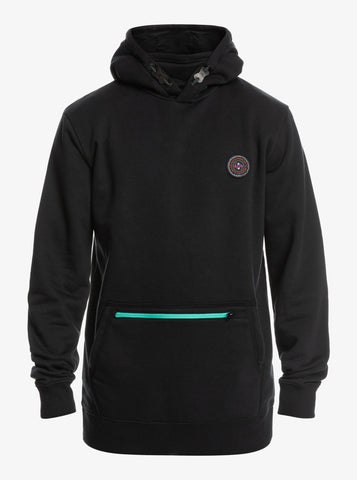 Quiksilver Big Logo Tech Technical Hoodie 2023 - True Black