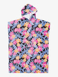 ROXY Stay Magical printed Hooded Towel for Women - Anthracite tropical Oasis