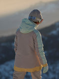Roxy Ravine Hoodie Womens Insulated Snow Jacket 2023 - Gray Violet