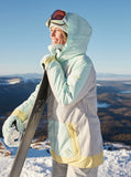 Roxy Ravine Hoodie Womens Insulated Snow Jacket 2023 - Gray Violet