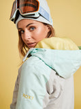 Roxy Ravine Hoodie Womens Insulated Snow Jacket 2023 - Gray Violet