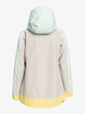 Roxy Ravine Hoodie Womens Insulated Snow Jacket 2023 - Gray Violet