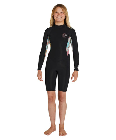 O'Neill Girl's Bahia 2mm Long Sleeve Spring Suit Wetsuit - Wildflower