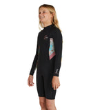 O'Neill Girl's Bahia 2mm Long Sleeve Spring Suit Wetsuit - Wildflower