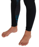 O'Neill Girl's Bahia 3/2mm Steamer Chest Zip Wetsuit - Black Hibiscus