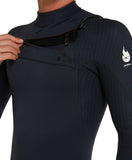 O'Neill Hyperfreak Fire 4/3MM Chest Zip Steamer Wetsuit 2025 - Black
