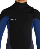 O'Neill Boys  Defender 4/3 Back Zip  Wetsuit - Acid/Ultrablue