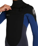 O'Neill Boys  Defender 4/3 Back Zip  Wetsuit - Acid/Ultrablue