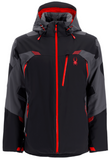 Spyder Leader Mens Jacket 2023 - Black Volcano