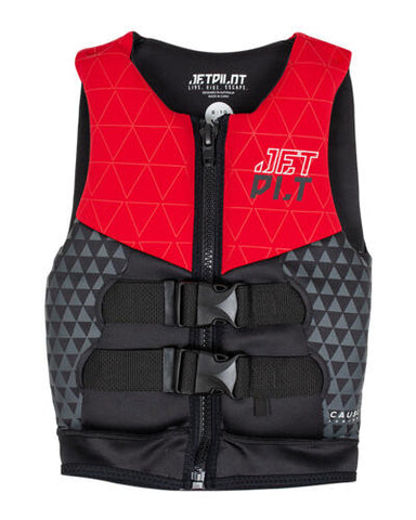 JETPILOT Cause F/E Youth Vest  - Red Level 50 2023