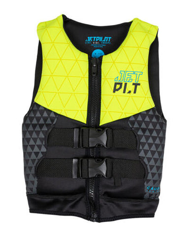 JETPILOT Cause F/E Youth Vest - Yellow Level 50 2024