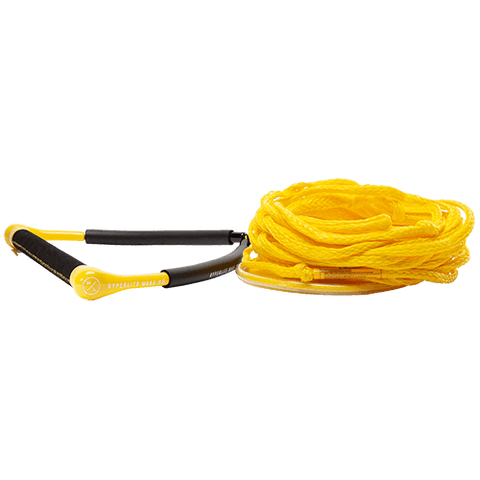 Hyperlite Handle CG with 4-piece PE Line Wakeboard Rope - Yellow