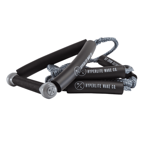 Hyperlite 20' Surf Rope with Handle - GREY