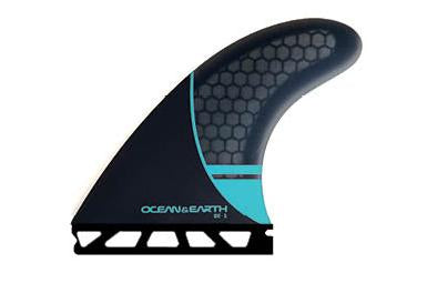 Ocean and Earth OE1 Whip Thruster Fins Single Tab - Medium/Blue