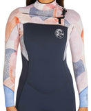 O'NEILL Women's Bahia 4/3mm Steamer Chest Zip Wetsuit - Desert Bloom