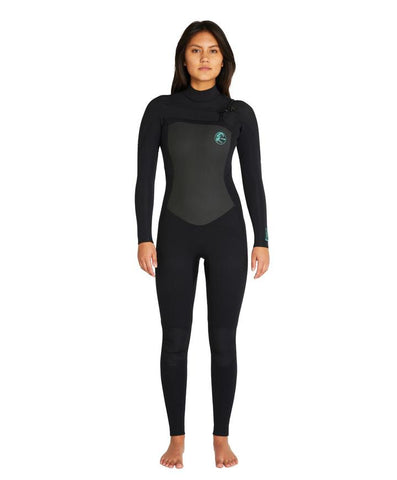 O'NEILL FOCUS 4/3mm Chest Zip Sealed Womens Wetsuit - Black