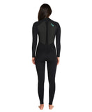 O'NEILL FOCUS 4/3mm Back Zip Sealed Womens Wetsuit - Black